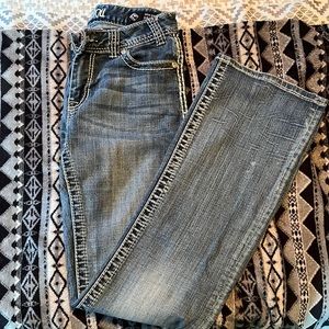 Rock & Roll boot cut jeans. Mid rise